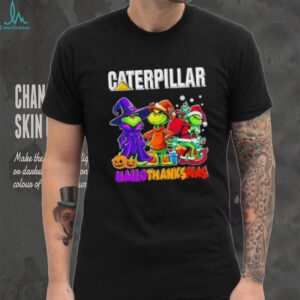 Caterpillar x Grinch Cosplay HalloThanksMas shirt