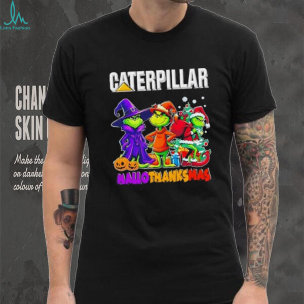 Caterpillar x Grinch Cosplay HalloThanksMas shirt