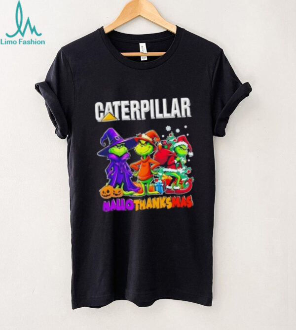 Caterpillar x Grinch Cosplay HalloThanksMas shirt