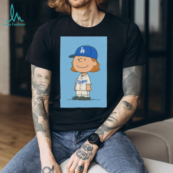 Charlie Brown x Tyler Glasnow Los Angeles Dodgers shirt