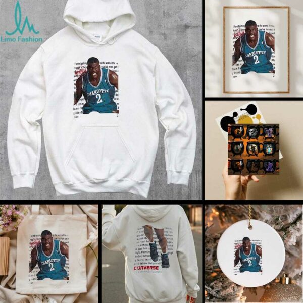 Charlotte Hornets Larry Johnson Converse it’s what’s inside that counts shirt