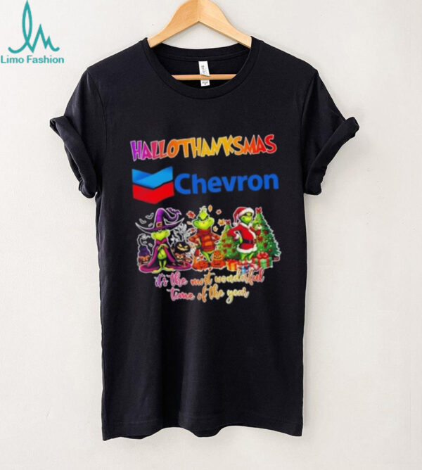 Chevron x Grinch it’s the most wonderful time of the year happy HalloThanksMas shirt