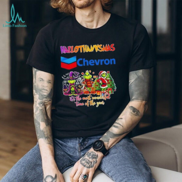 Chevron x Grinch it’s the most wonderful time of the year happy HalloThanksMas shirt