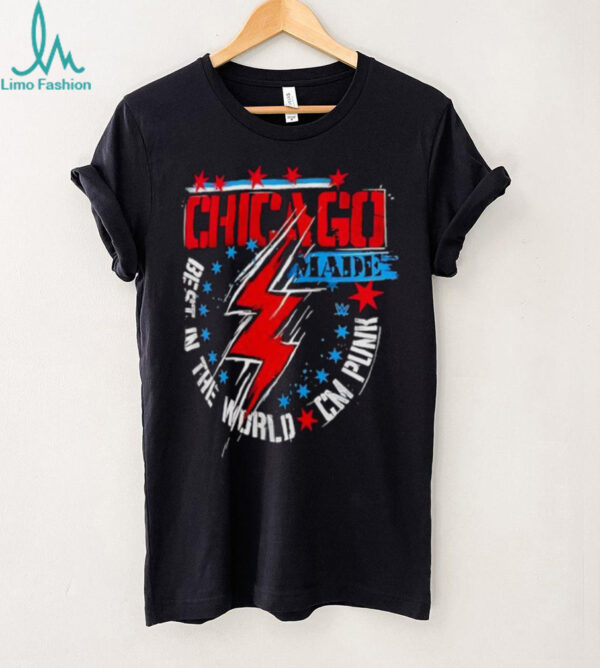 Chicago Made Best in the World CM Punk wrestling logo shirt