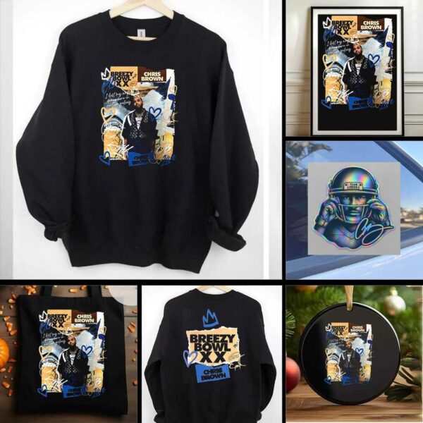 Chris Brown Breezy Bowl XX I lost my way somewhere in another galaxy scrapbook shirt