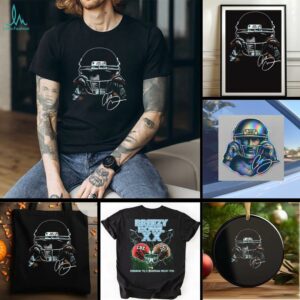 Chris Brown Breezy Bowl XX coming to a stadium near you football helmet portrait signature shirt