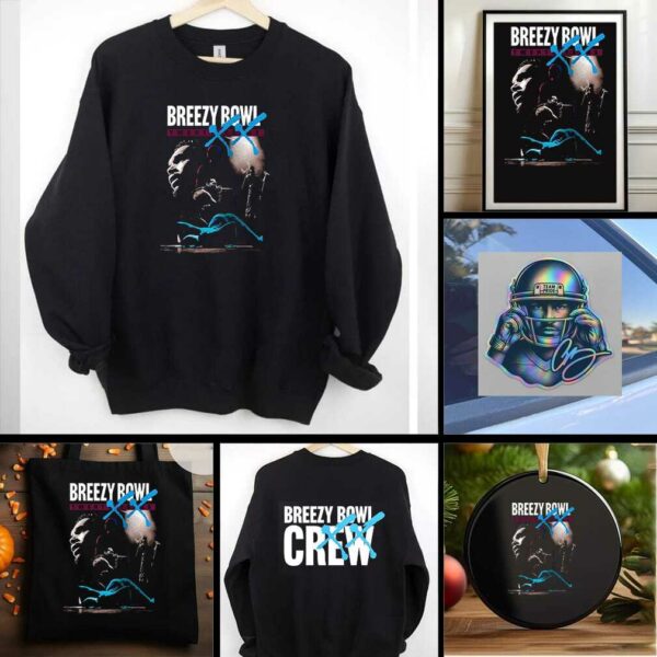Chris Brown Breezy Bowl XX crew graphic shirt