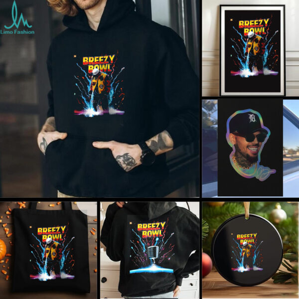 Chris Brown Breezy Bowl eclipse lightning shirt