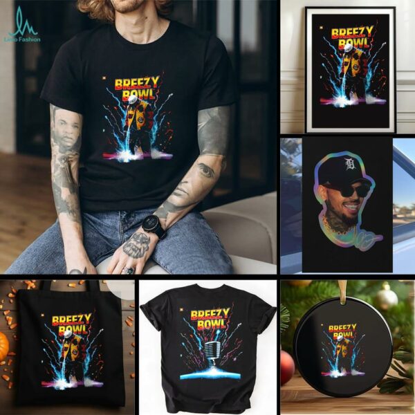 Chris Brown Breezy Bowl eclipse lightning shirt