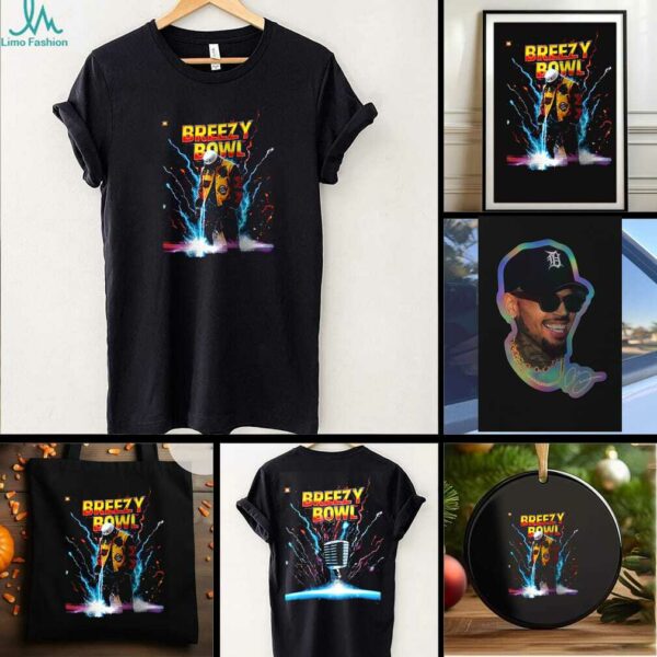 Chris Brown Breezy Bowl eclipse lightning shirt