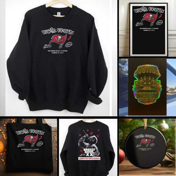 Chris Brown x Breezy Bowl XX Stadium World Tour logo shirt
