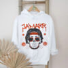 Skull wearing a face scarf Carolina Panthers football shirt