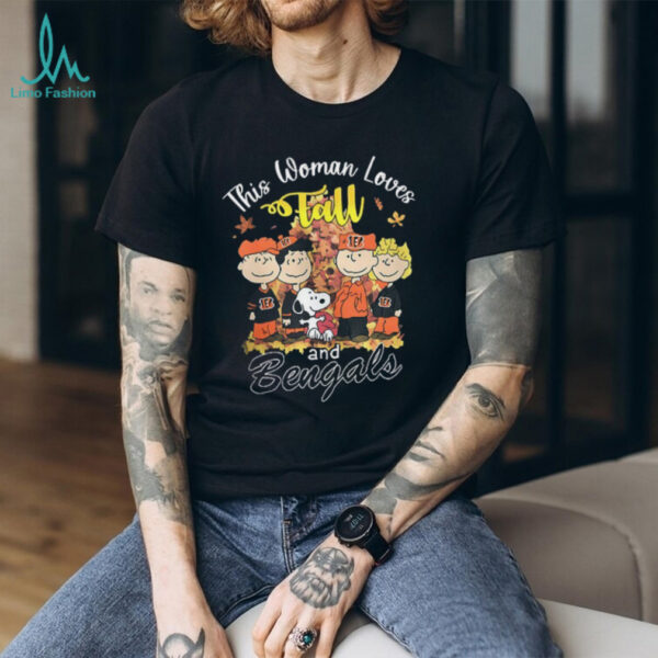 Cincinnati Bengals x Snoopy this woman loves fall shirt
