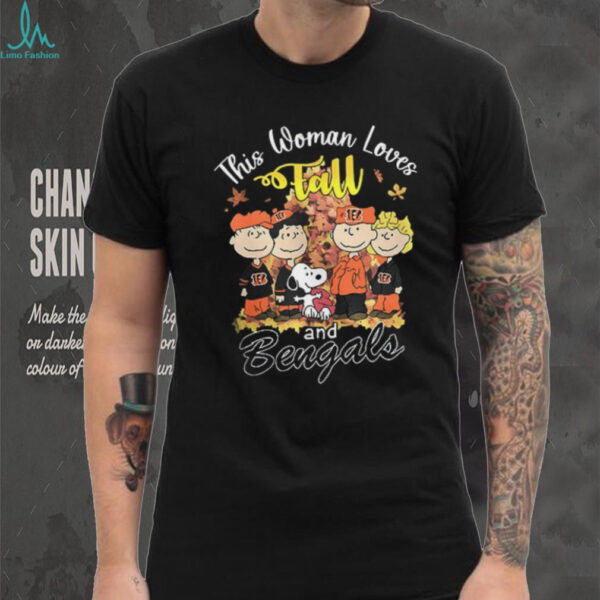 Cincinnati Bengals x Snoopy this woman loves fall shirt