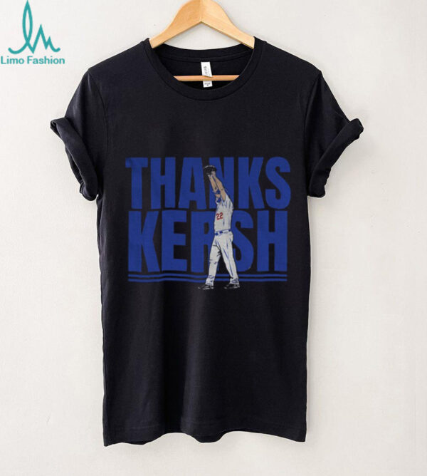 Clayton Kershaw Thanks Kersh 18 seasons 3 Cy Youngs 1 MVP 2 rings shirt