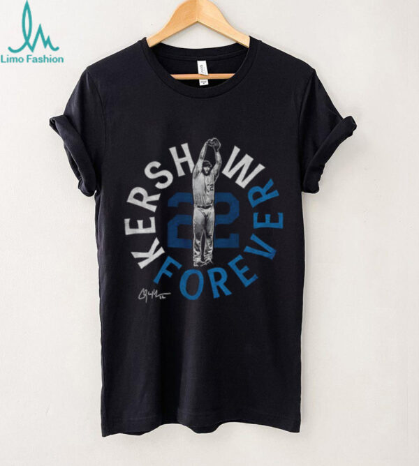 Clayton Kershaw’s legendary Kershaw forever 22 Dodgers baseball legend shirt