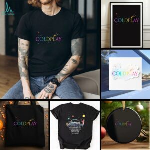 Coldplay Music of the Spheres world tour London UK colorful shirt