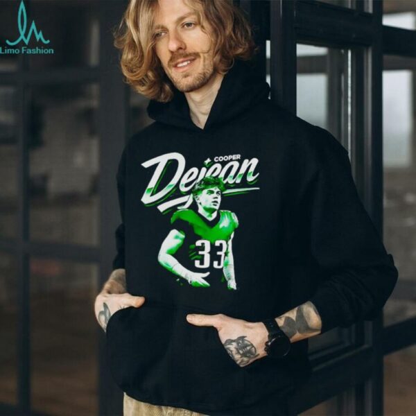 Cooper Dejean 33 football player portrait graphic shirt
