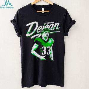 Cooper Dejean 33 football player portrait graphic shirt