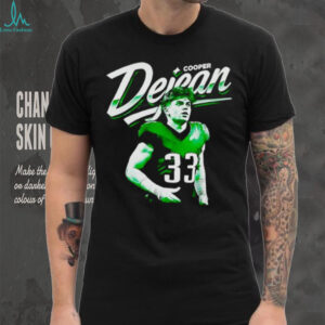 Cooper Dejean 33 football player portrait graphic shirt