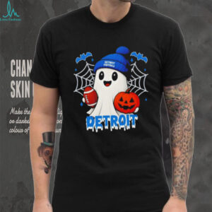 Cute Ghost Football Detroit Lions Happy Halloween shirt