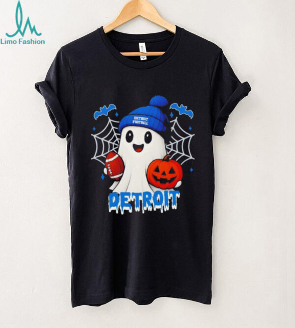 Cute Ghost Football Detroit Lions Happy Halloween shirt