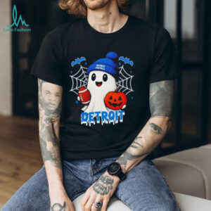 Cute Ghost Football Detroit Lions Happy Halloween shirt