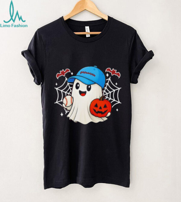 Cute Ghost Philadelphia baseball Happy Halloween shirt