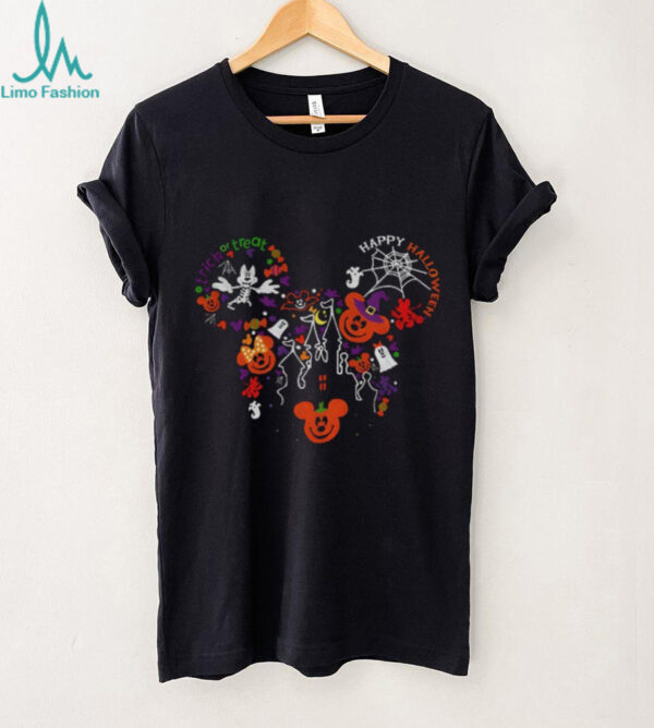 Cute Mickey Head Disney Halloween Trick or Treat shirt