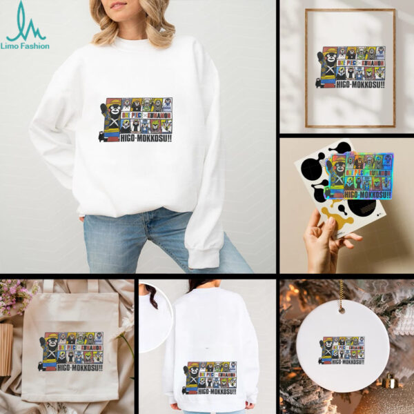 One Piece x Kumamon Higo Mokkosu shirt