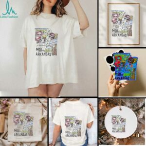 MSU Bulldogs vs Arkansas Razorbacks 2025 Fayetteville AR game day football shirt