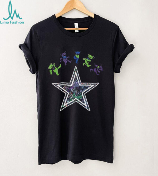 Dallas Cowboys x Grateful Dead night 2025 bears logo shirt