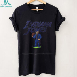 Daniel Jones cowboy cartoon Indianapolis Colts NFL Football Indiana Jones shirt
