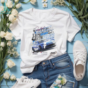 Denny Hamlin Checkered Flag 2025 Enjoy Illinois 300 Race Winner Shirt