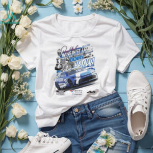 Denny Hamlin Checkered Flag Sports 2025 Enjoy Illinois 300 Race Winner shirt