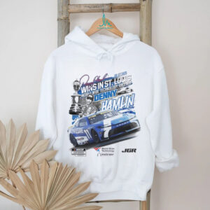 Denny Hamlin Checkered Flag Sports 2025 Enjoy Illinois 300 Race Winner shirt