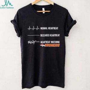 Denver Broncos Football NFL normal heartbeat deceased heartbeat heartbeat watching shirt