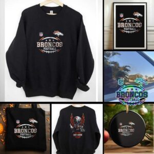 Denver Broncos NFL Harley Davidson motorcycle graphic shirt