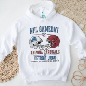 Detroit Lions vs Arizona Cardinals Sept 28 2025 Live From Ford Field Detroit Mi NFL Gameday shirt