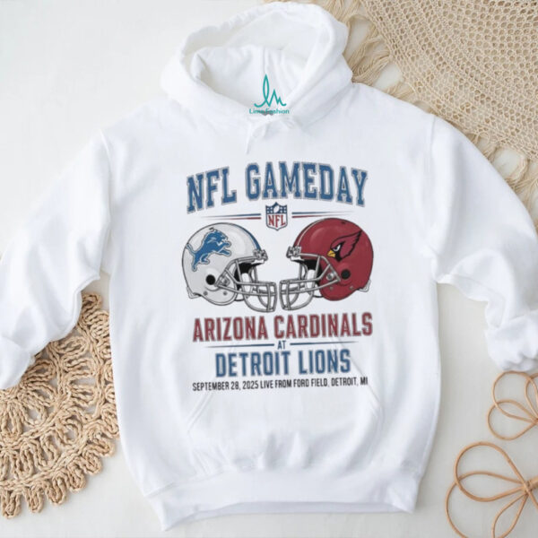 Detroit Lions vs Arizona Cardinals Sept 28 2025 Live From Ford Field Detroit Mi NFL Gameday shirt