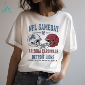 Detroit Lions vs Arizona Cardinals Sept 28 2025 Live From Ford Field Detroit Mi NFL Gameday shirt