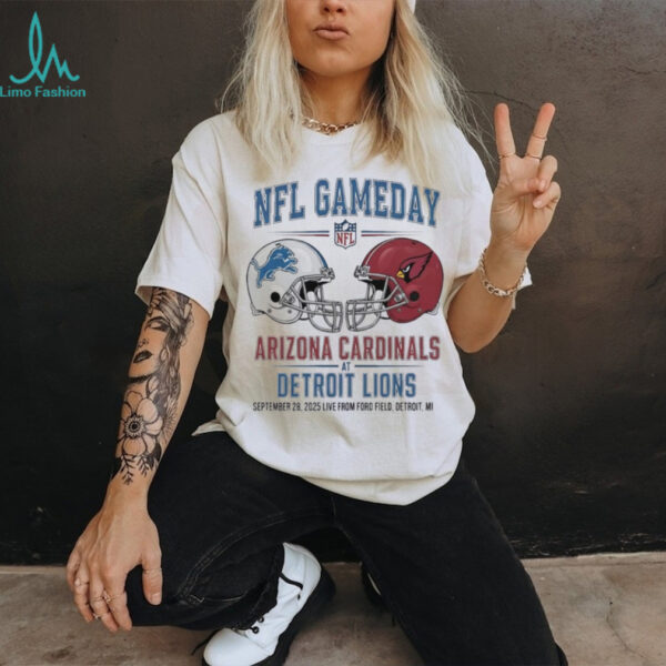 Detroit Lions vs Arizona Cardinals Sept 28 2025 Live From Ford Field Detroit Mi NFL Gameday shirt