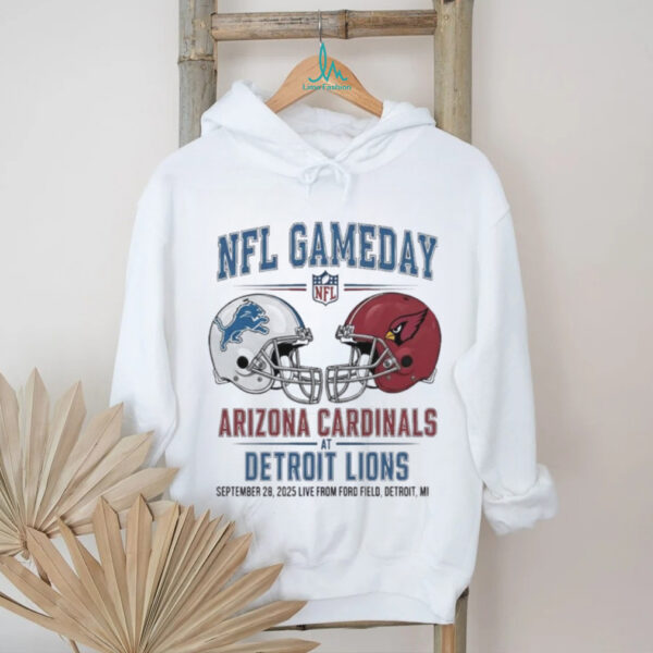 Detroit Lions vs Arizona Cardinals Sept 28 2025 Live From Ford Field Detroit Mi NFL Gameday shirt