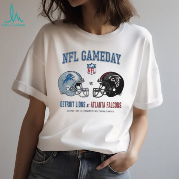 Detroit Lions vs Atlanta Falcons Dec 7 2025 Live From Mercedes Benz Stadium Atlanta Ga NFL Gameday shirt