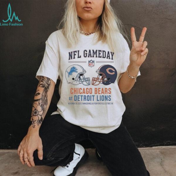 Detroit Lions vs Chicago Bears Nov 28 2025 Live From Ford Field Detroit Mi NFL Gameday shirt