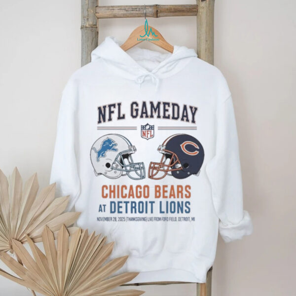 Detroit Lions vs Chicago Bears Nov 28 2025 Live From Ford Field Detroit Mi NFL Gameday shirt