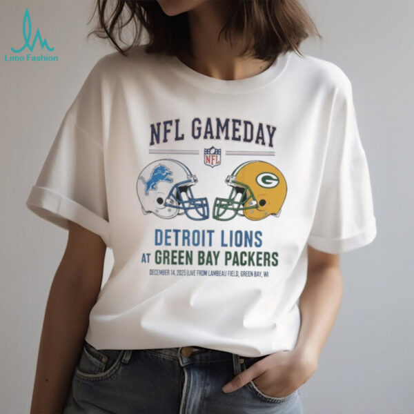 Detroit Lions vs Green Bay Packers Dec 14 2025 Live From Lambeau Field Green Bay Wi NFL Gameday shirt