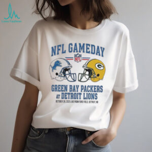 Detroit Lions vs Green Bay Packers Oct 26 2025 Live From Ford Field Detroit Mi NFL Gameday shirt