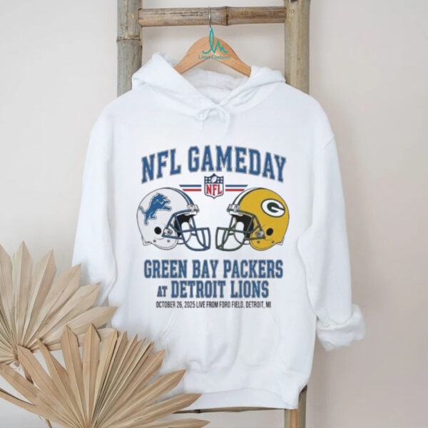Detroit Lions vs Green Bay Packers Oct 26 2025 Live From Ford Field Detroit Mi NFL Gameday shirt