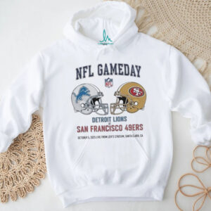 Detroit Lions vs San Francisco 39ers Oct 5 2025 Live From Levi’s Stadium Santa Clara Ca NFL Gameday shirt